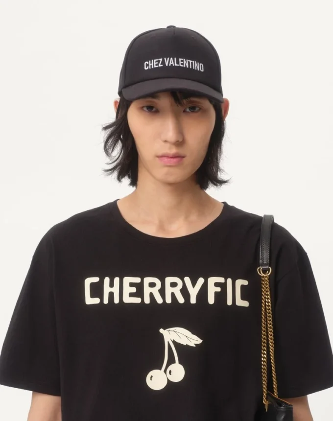 Βαμβακερό T-shirt με εκτύπωση Cherryfic