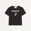 Βαμβακερό T-shirt με εκτύπωση Cherryfic