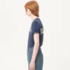 Βαμβακερό T-shirt με εκτύπωση και έμπλαστρο Chez Valentino Βαμβακερό T-shirt με εκτύπωση και έμπλαστρο Chez Valentino