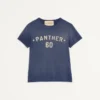 Βαμβακερό T-shirt με εκτύπωση και έμπλαστρο Chez Valentino Βαμβακερό T-shirt με εκτύπωση και έμπλαστρο Chez Valentino