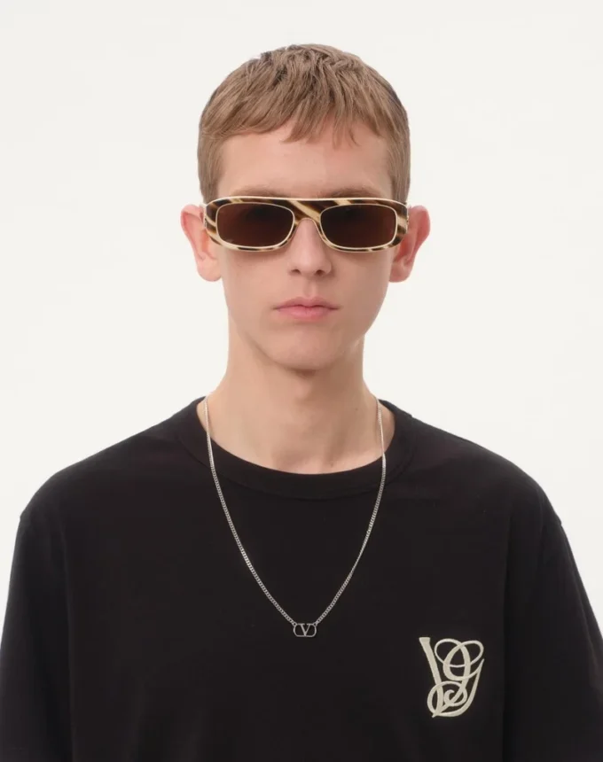 Βαμβακερό T-shirt με έμβλημα VG