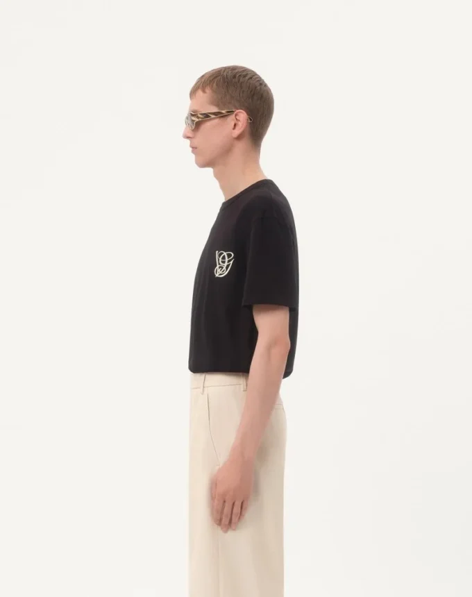 Βαμβακερό T-shirt με έμβλημα VG
