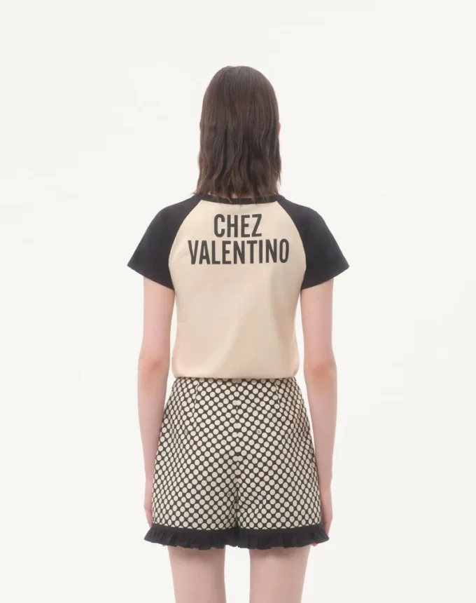 Βαμβακερό T-shirt με τύπωμα Chez Valentino Βαμβακερό T-shirt με τύπωμα Chez Valentino