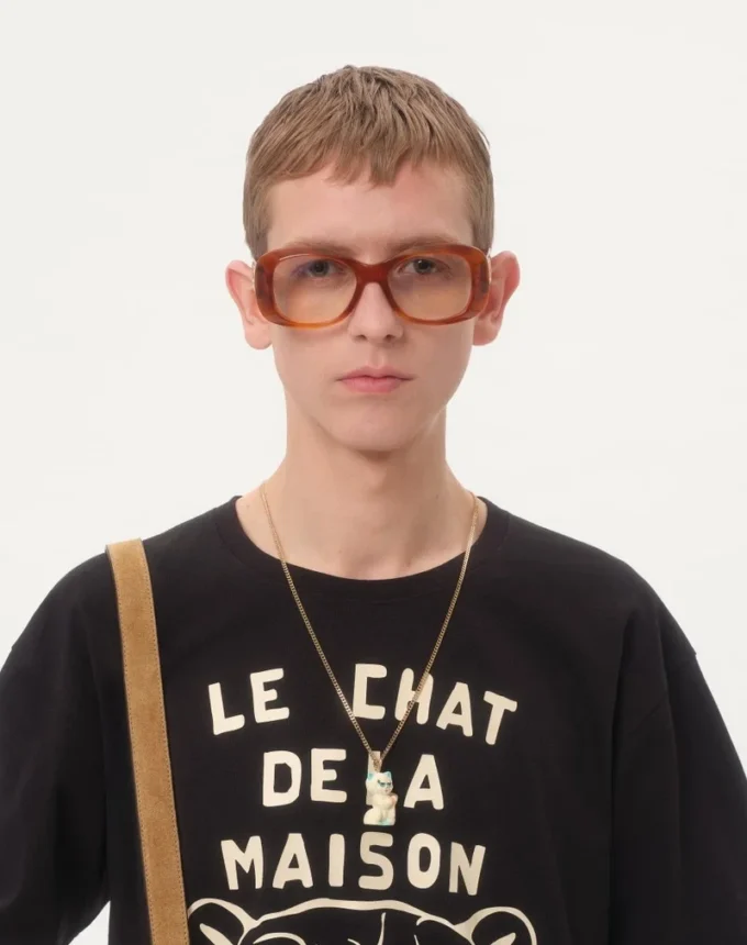 Βαμβακερό T-shirt με τύπωμα Le Chat De La Maison