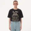 Βαμβακερό T-shirt με τύπωμα Le Chat De La Maison