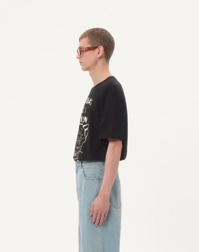 Βαμβακερό T-shirt με τύπωμα Le Chat De La Maison