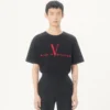 Βαμβακερό T-shirt Valentino με εκτύπωση Made In Valentino Βαμβακερό T-shirt Valentino με εκτύπωση Made In Valentino