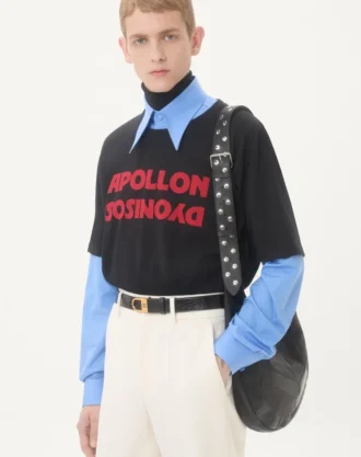Βαμβακερό T-shirt Valentino με τύπωμα Apollon/Dyonisos