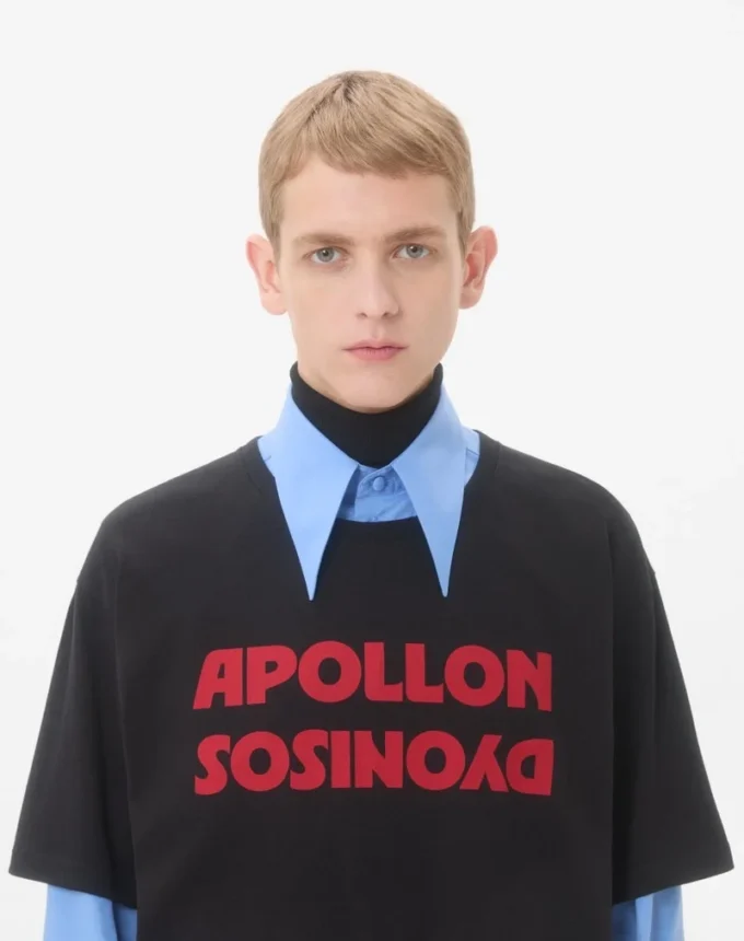 Βαμβακερό T-shirt Valentino με τύπωμα Apollon/Dyonisos Βαμβακερό T-shirt Valentino με τύπωμα Apollon/Dyonisos