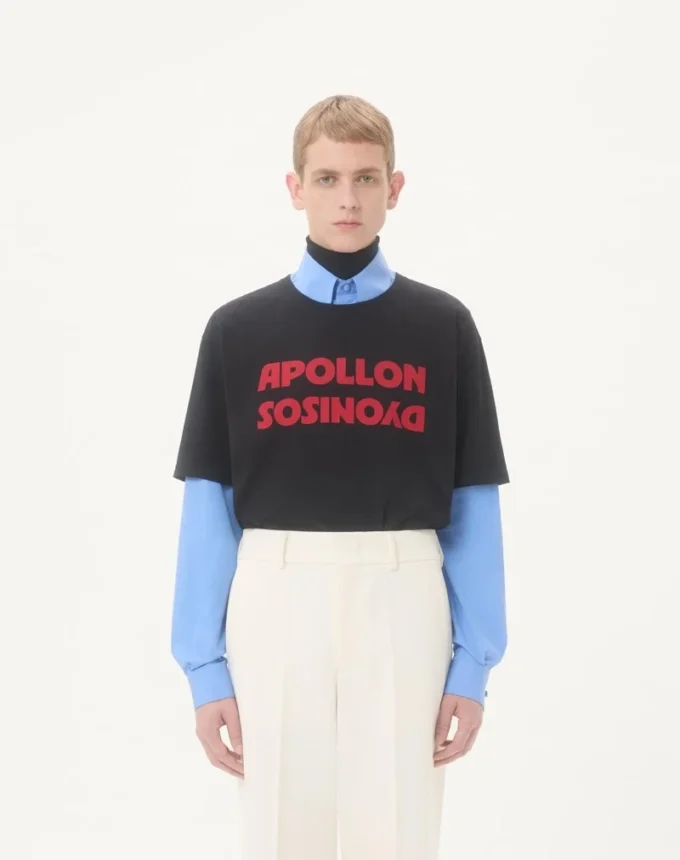 Βαμβακερό T-shirt Valentino με τύπωμα Apollon/Dyonisos Βαμβακερό T-shirt Valentino με τύπωμα Apollon/Dyonisos