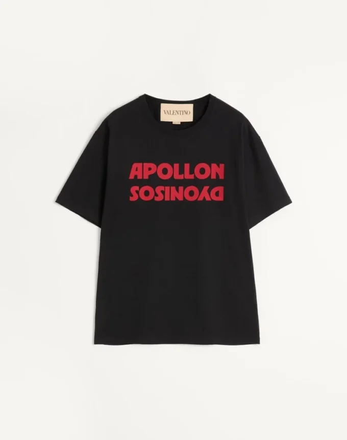 Βαμβακερό T-shirt Valentino με τύπωμα Apollon/Dyonisos Βαμβακερό T-shirt Valentino με τύπωμα Apollon/Dyonisos
