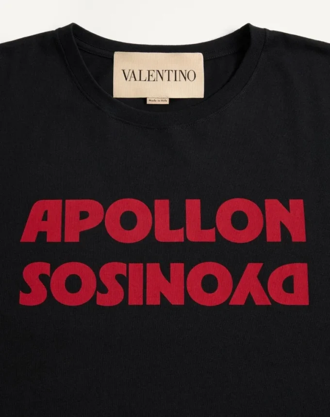 Βαμβακερό T-shirt Valentino με τύπωμα Apollon/Dyonisos Βαμβακερό T-shirt Valentino με τύπωμα Apollon/Dyonisos