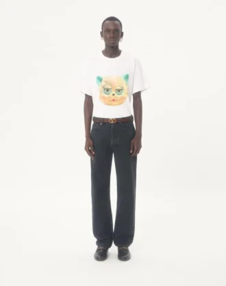 Βαμβακερό T-shirt Valentino με τύπωμα Le Chat De La Maison