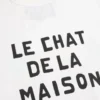Βαμβακερό T-shirt Valentino με τύπωμα Le Chat De La Maison Βαμβακερό T-shirt Valentino με τύπωμα Le Chat De La Maison