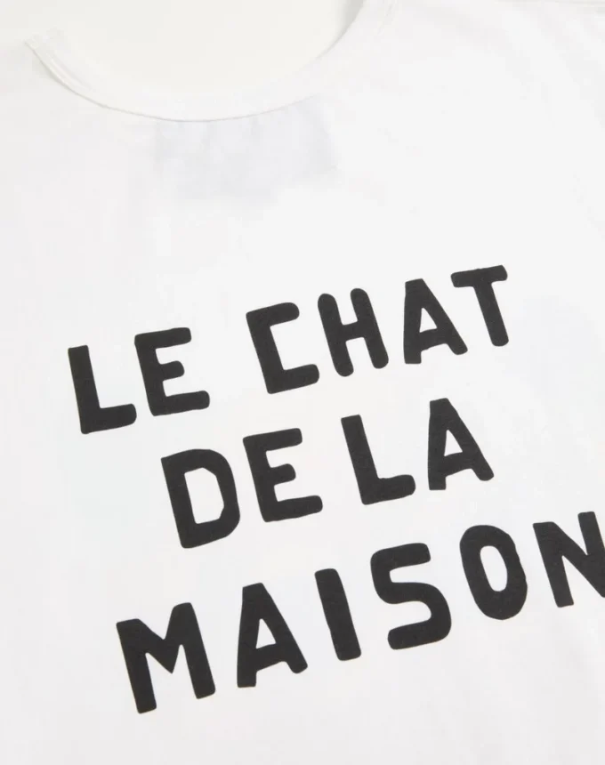 Βαμβακερό T-shirt Valentino με τύπωμα Le Chat De La Maison Βαμβακερό T-shirt Valentino με τύπωμα Le Chat De La Maison