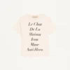 Βαμβακερό T-shirt Valentino με τύπωμα Le Chat De La Maison Icon Muse Anti Hero