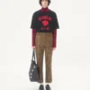 Βαμβακερό T-shirt Valentino με τύπωμα πάνθηρα Βαμβακερό T-shirt Valentino με τύπωμα πάνθηρα
