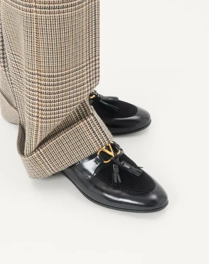 Vaniteux Loafer από δέρμα μοσχαριού και δέρμα split Vaniteux Loafer από δέρμα μοσχαριού και δέρμα split