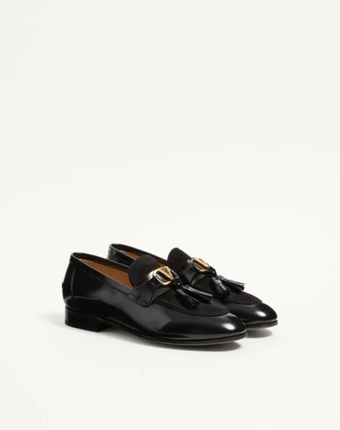 Vaniteux Loafer από δέρμα μοσχαριού και δέρμα split Vaniteux Loafer από δέρμα μοσχαριού και δέρμα split