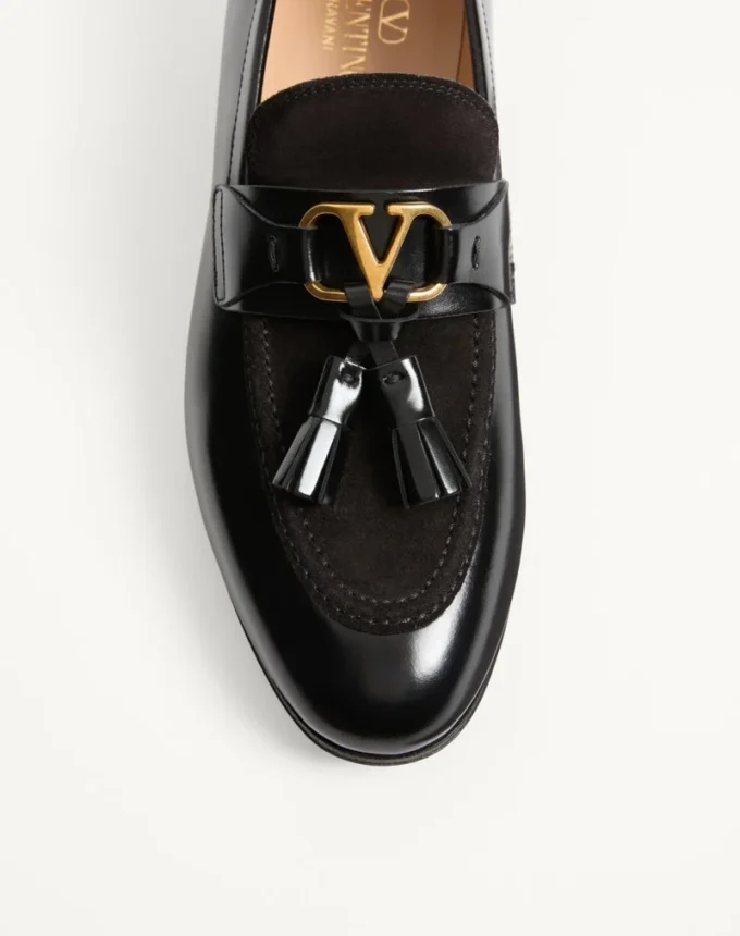 Vaniteux Loafer από δέρμα μοσχαριού και δέρμα split Vaniteux Loafer από δέρμα μοσχαριού και δέρμα split