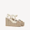 Vlogo Calfskin Cut-Out Wedge Sandal 110Mm Vlogo Calfskin Cut-Out Wedge Sandal 110Mm