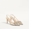Vlogo Glow Laminated Nappa Slingback Pump 80 Mm / 3,15 ίντσες.