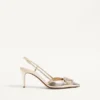 Vlogo Glow Laminated Nappa Slingback Pump 80 Mm / 3,15 ίντσες.