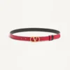 VLogo Signature Αναστρέψιμη ζώνη από γυαλιστερό δέρμα μοσχαριού – 20 mm / 1,2 ίν. VLogo Signature Αναστρέψιμη ζώνη από γυαλιστερό δέρμα μοσχαριού – 20 mm / 1,2 ίν.