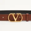 Vlogo Signature Αναστρέψιμη ζώνη από γυαλιστερό δέρμα μοσχαριού 30 mm Vlogo Signature Αναστρέψιμη ζώνη από γυαλιστερό δέρμα μοσχαριού 30 mm