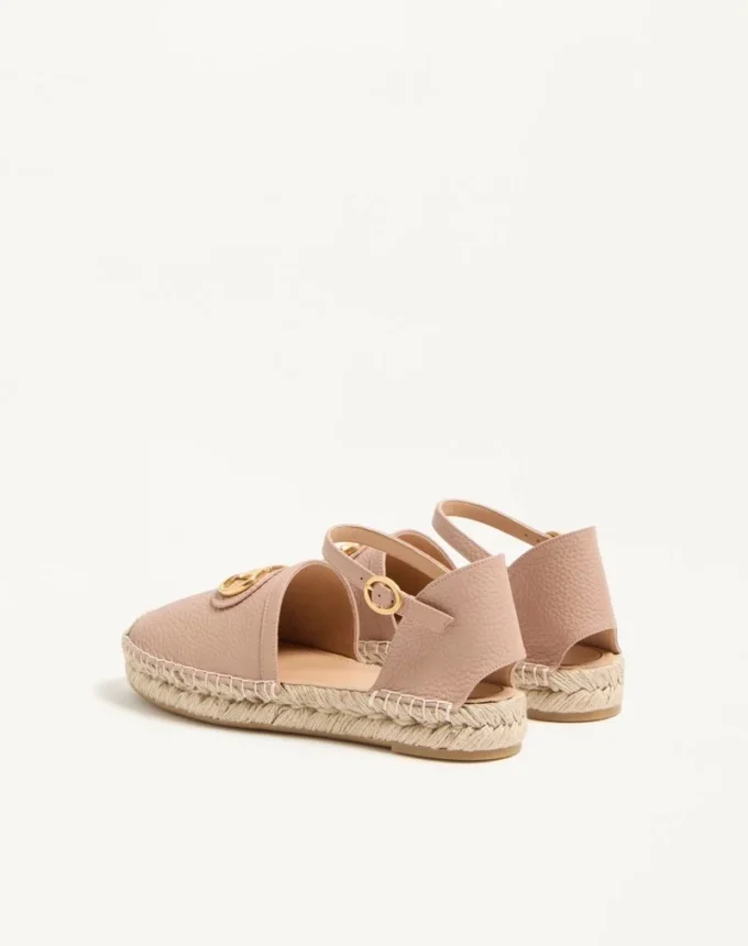 Vlogo Signature Ballerina από κοκκώδες δέρμα μοσχαριού 25 mm Vlogo Signature Ballerina από κοκκώδες δέρμα μοσχαριού 25 mm