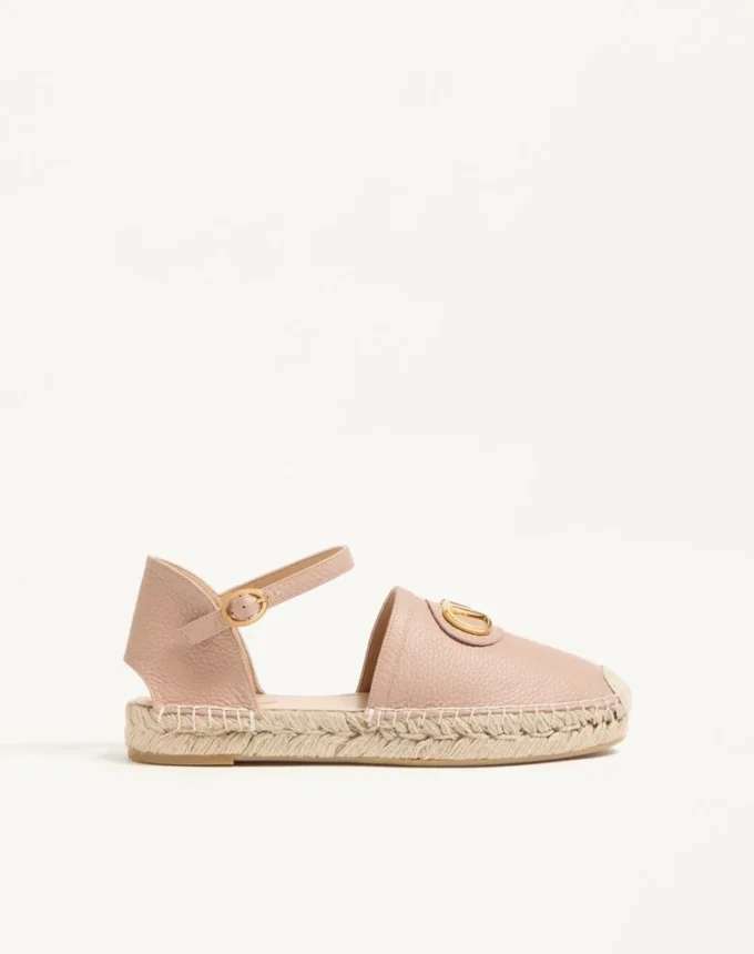 Vlogo Signature Ballerina από κοκκώδες δέρμα μοσχαριού 25 mm Vlogo Signature Ballerina από κοκκώδες δέρμα μοσχαριού 25 mm