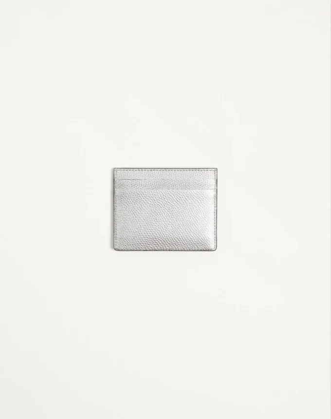 VLogo Signature Cardholder από πλαστικοποιημένο δέρμα μοσχαριού VLogo Signature Cardholder από πλαστικοποιημένο δέρμα μοσχαριού