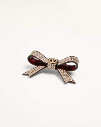 Vlogo Signature Hair Clip In Resin, Metal And Crystals