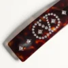 Vlogo Signature Hair Clip In Resin, Metal And Crystals Vlogo Signature Hair Clip In Resin, Metal And Crystals