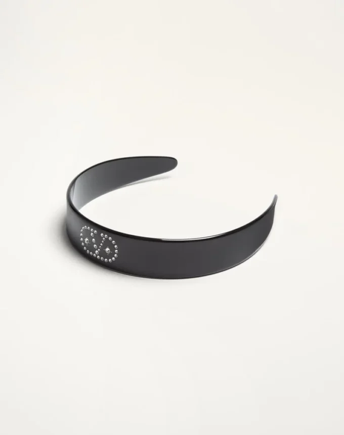 Vlogo Signature Headband In Resin, Metal And Crystals Vlogo Signature Headband In Resin, Metal And Crystals