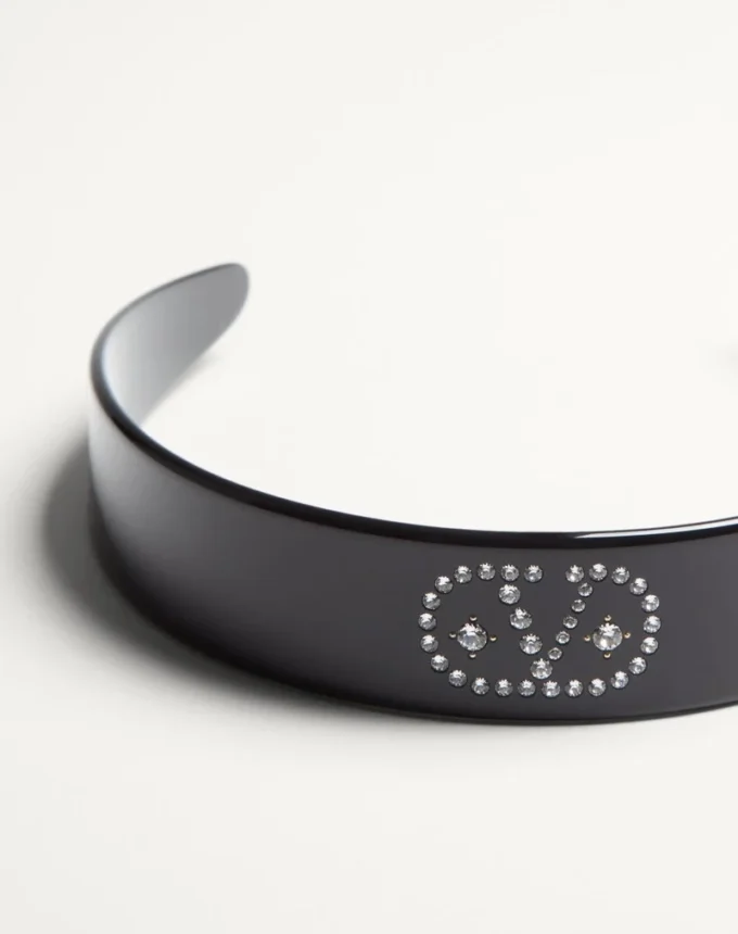 Vlogo Signature Headband In Resin, Metal And Crystals Vlogo Signature Headband In Resin, Metal And Crystals
