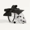 Vlogo Signature Headband With Bow And Veil In Silk And Velvet Vlogo Signature Headband With Bow And Veil In Silk And Velvet