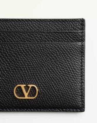 VLogo Signature Καρτοθήκη από δέρμα μοσχαριού