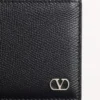 Vlogo Signature Καρτοθήκη από δέρμα μοσχαριού με υφή Vlogo Signature Καρτοθήκη από δέρμα μοσχαριού με υφή
