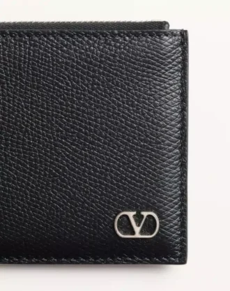Vlogo Signature Καρτοθήκη από δέρμα μοσχαριού με υφή