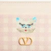 Vlogo Signature Le Chat De La Maison Cardholder από δέρμα μοσχαριού με κόκκους Vlogo Signature Le Chat De La Maison Cardholder από δέρμα μοσχαριού με κόκκους