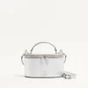 VLogo Signature Mini Vanity Bag από πλαστικοποιημένο δέρμα μοσχαριού VLogo Signature Mini Vanity Bag από πλαστικοποιημένο δέρμα μοσχαριού