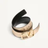Vlogo Signature Reversible Belt In Metallic And Shiny Calfskin 30 Mm Vlogo Signature Reversible Belt In Metallic And Shiny Calfskin 30 Mm