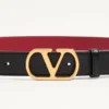 VLogo Signature Reversible Shiny Calfskin Belt – 30Mm / 1,2 ίντσες VLogo Signature Reversible Shiny Calfskin Belt – 30Mm / 1,2 ίντσες