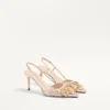 VLogo Signature Slingback Décolleté με κεντημένο μοτίβο Rhombelle 80Mm VLogo Signature Slingback Décolleté με κεντημένο μοτίβο Rhombelle 80Mm