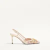 VLogo Signature Slingback Décolleté με κεντημένο μοτίβο Rhombelle 80Mm VLogo Signature Slingback Décolleté με κεντημένο μοτίβο Rhombelle 80Mm