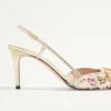 VLogo Signature Slingback Décolleté με κεντημένο μοτίβο Rhombelle 80Mm VLogo Signature Slingback Décolleté με κεντημένο μοτίβο Rhombelle 80Mm