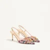 VLogo Signature Slingback Décolleté με κεντημένο σχέδιο Cherryfic 80 mm VLogo Signature Slingback Décolleté με κεντημένο σχέδιο Cherryfic 80 mm
