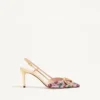 VLogo Signature Slingback Décolleté με κεντημένο σχέδιο Cherryfic 80 mm VLogo Signature Slingback Décolleté με κεντημένο σχέδιο Cherryfic 80 mm