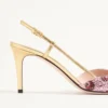 VLogo Signature Slingback Décolleté με κεντημένο σχέδιο Cherryfic 80 mm VLogo Signature Slingback Décolleté με κεντημένο σχέδιο Cherryfic 80 mm
